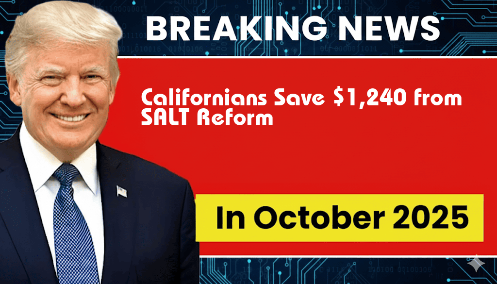 Californians Stand to Save $1,240 from SALT Cap Reform